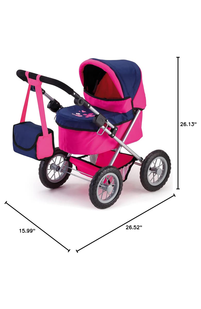 Bayer Design Trendy Pram Blue, Hot Pink, Butterfly, Alternate, color, Multicolored