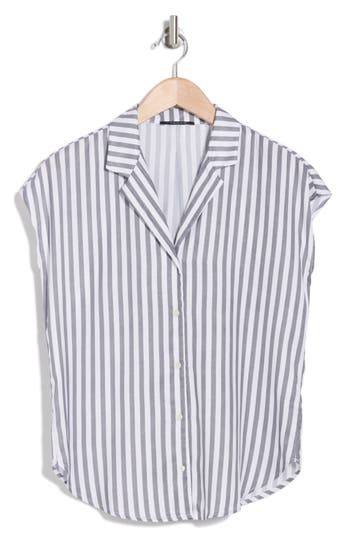 T TAHARI T TAHARI AIRFLOW BUTTON-UP CAMP SHIRT