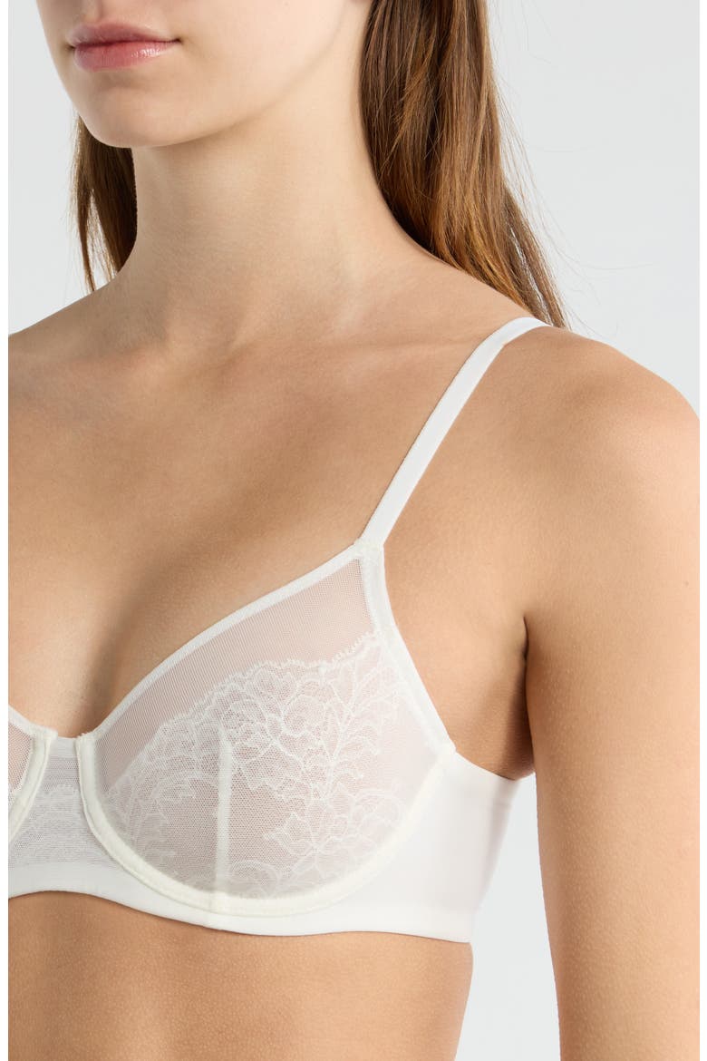 Radiance Underwire Unlined Bra, Alternate, color, WARM WHITE