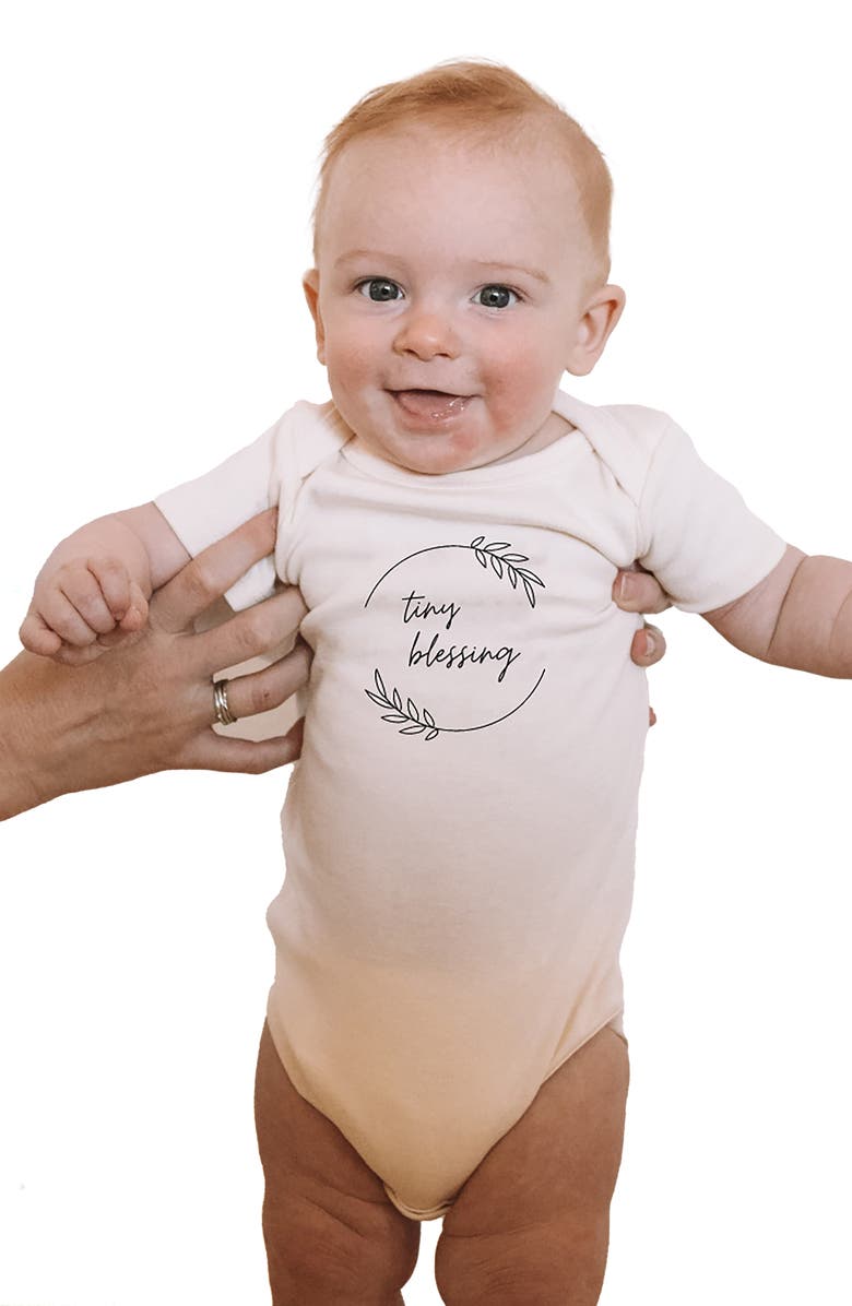 Tenth & Pine Tiny Blessing Organic Cotton Bodysuit, Alternate, color,