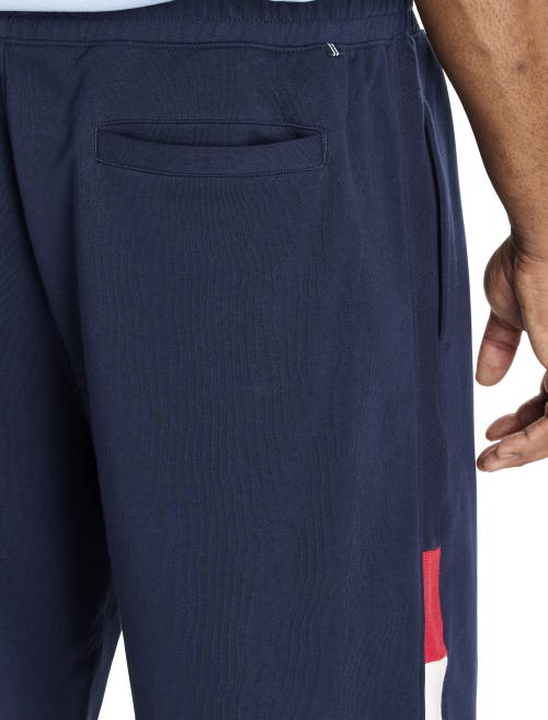 Nautica Big & Tall Active Knit Performance Shorts In Navy