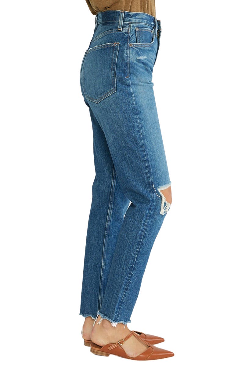 ÉTICA Marcella Ripped Organic Cotton Slim Jeans, Alternate, color,