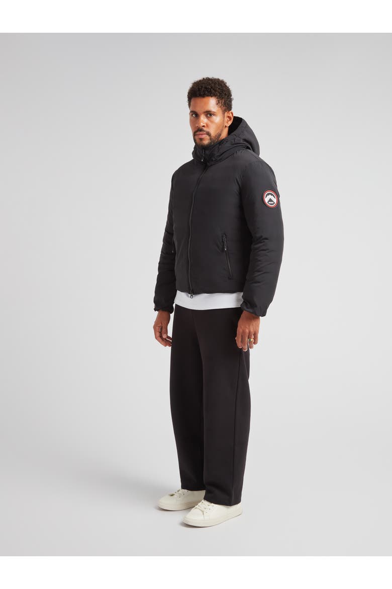 Cosmos Long Sleeve Hooded Jacket, Alternate, color, BLACK