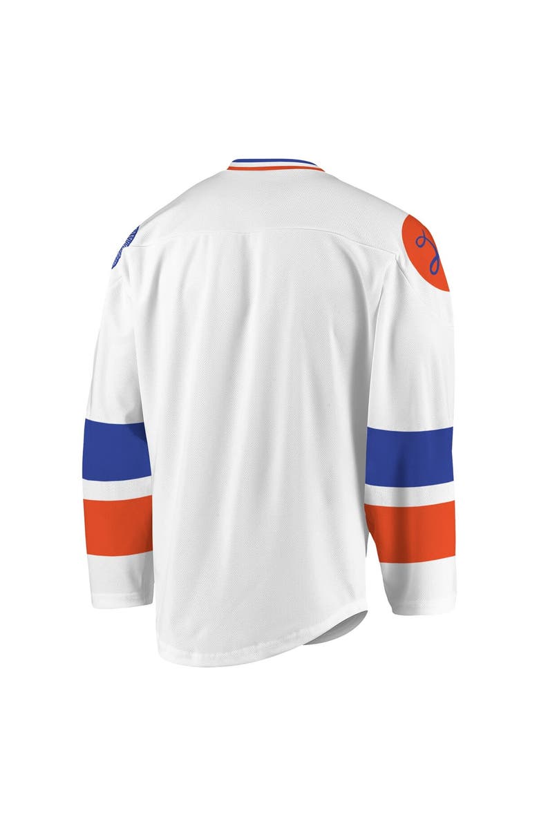 ADPRO Sports Men's White/Purple Halifax Thunderbirds Replica Jersey, Alternate, color, White