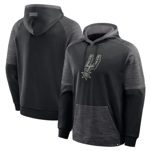 Men's Fanatics Black San Antonio Spurs Pick & Roll Defender Pullover Hoodie