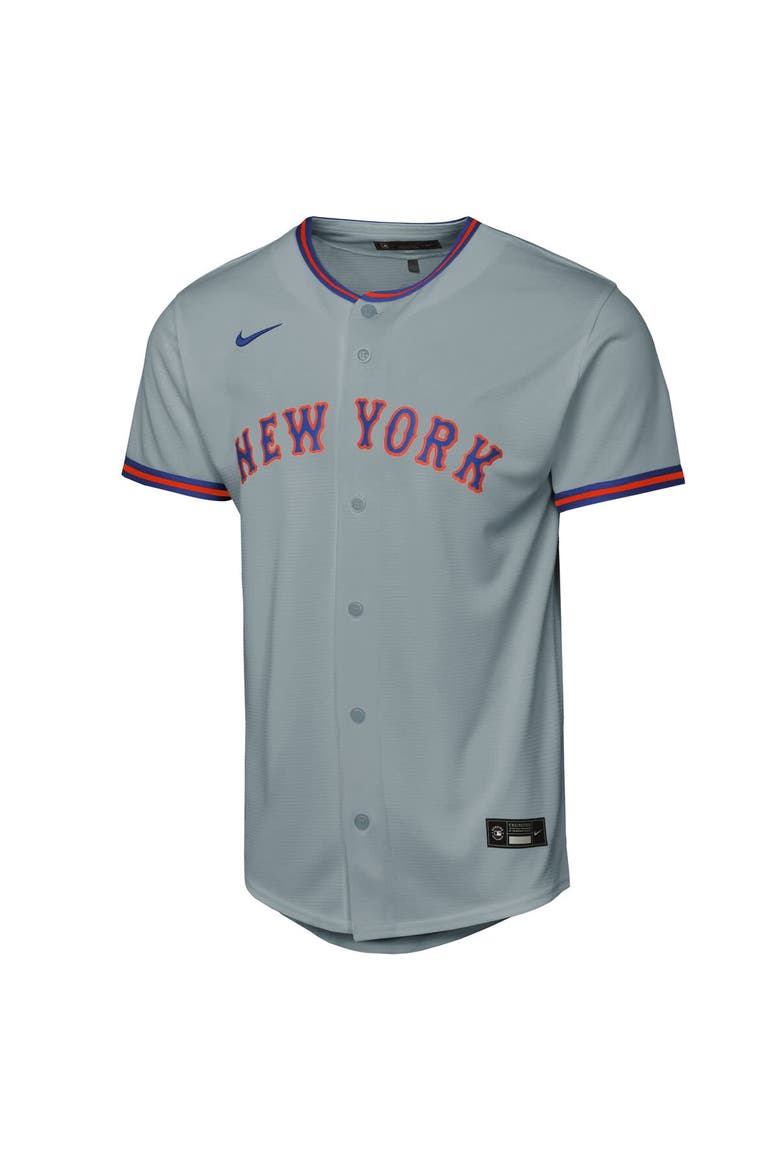 Youth Nike Juan Soto Gray New York Mets Road Replica Jersey, Alternate, color, Gray
