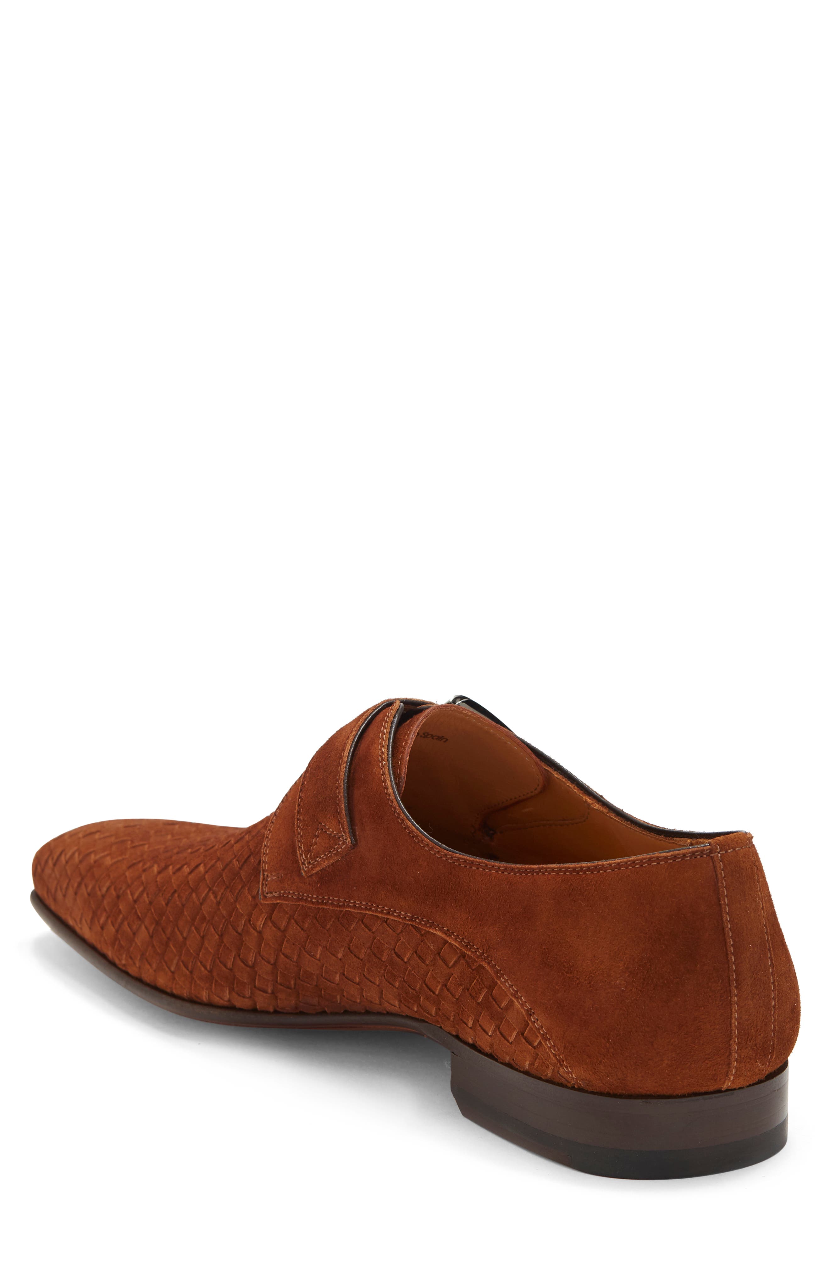 Magnanni 22031 Monk Strap Leather Dress Shoe, Alternate, color, 