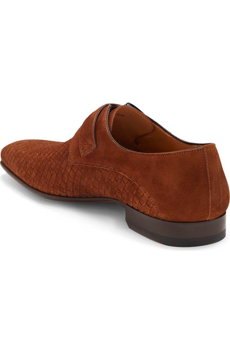 Magnanni 22031 Monk Strap Leather Dress Shoe, Alternate, color,