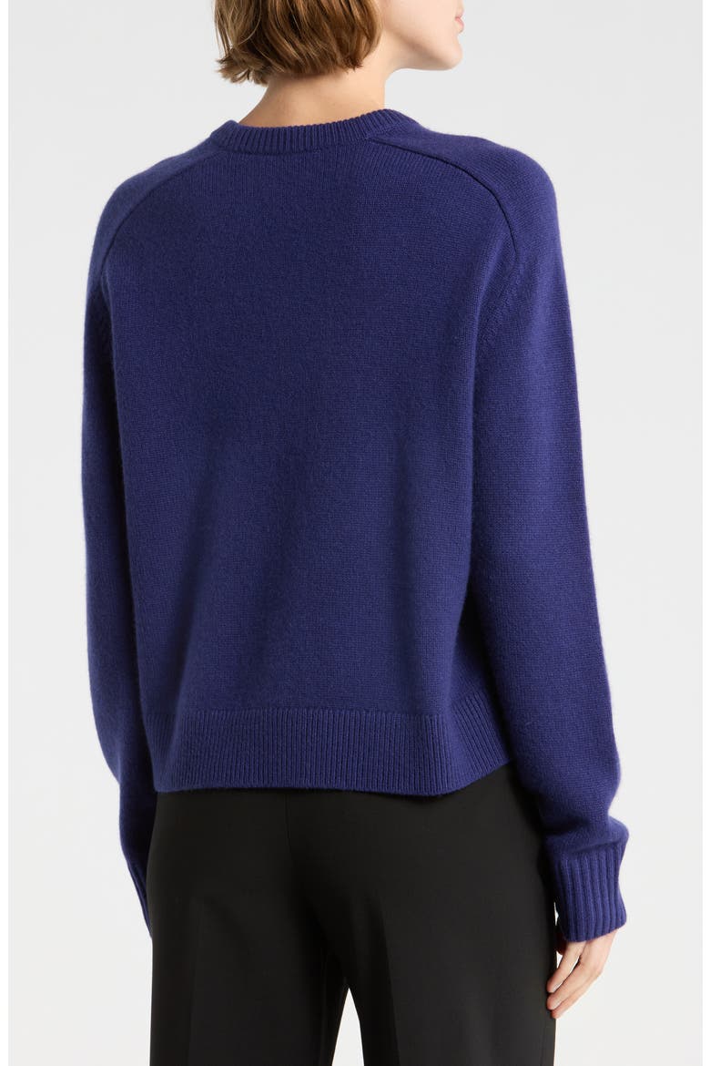 Cashmere Crewneck Crop Sweater, Alternate, color, R4U