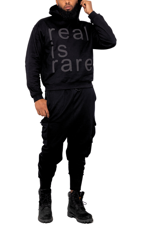 Dai Moda Crown Me Hoodie In Black