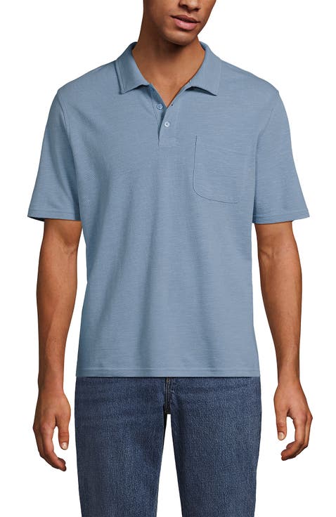 Short Sleeve Cotton Linen Polo