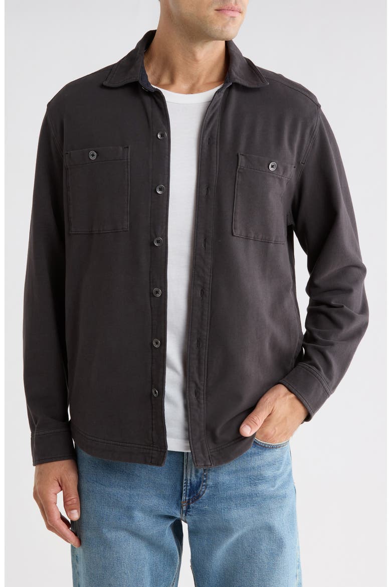 Ben and Terry Coastal Shirt Jacket, Main, color, COAL