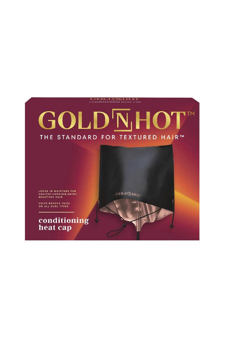 Conditioning Heat Cap Hair Dryer, Alternate, color, Black