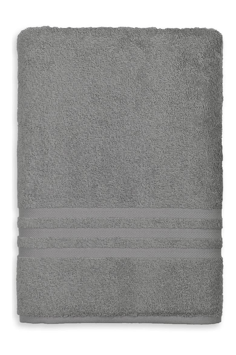 Denzi Turkish Cotton Bath Sheet, Main, color, DARK GREY