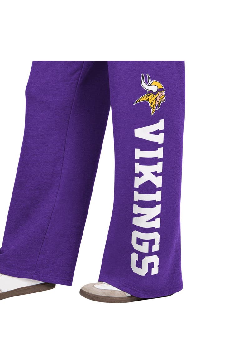 Women's  Starter  Purple Minnesota Vikings Field Wide Leg Sweatpants, Alternate, color, Purple
