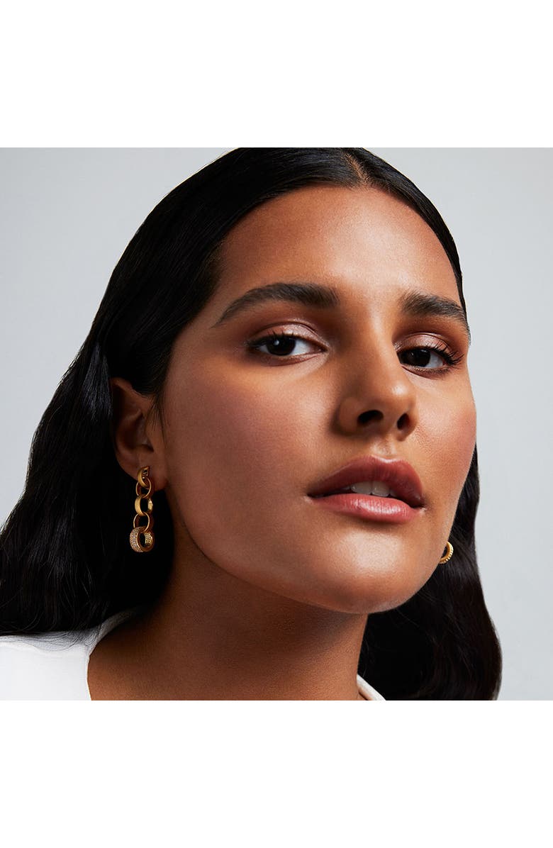 Dean Davidson Petit Link Pavé Statement Drop Earrings, Alternate, color,