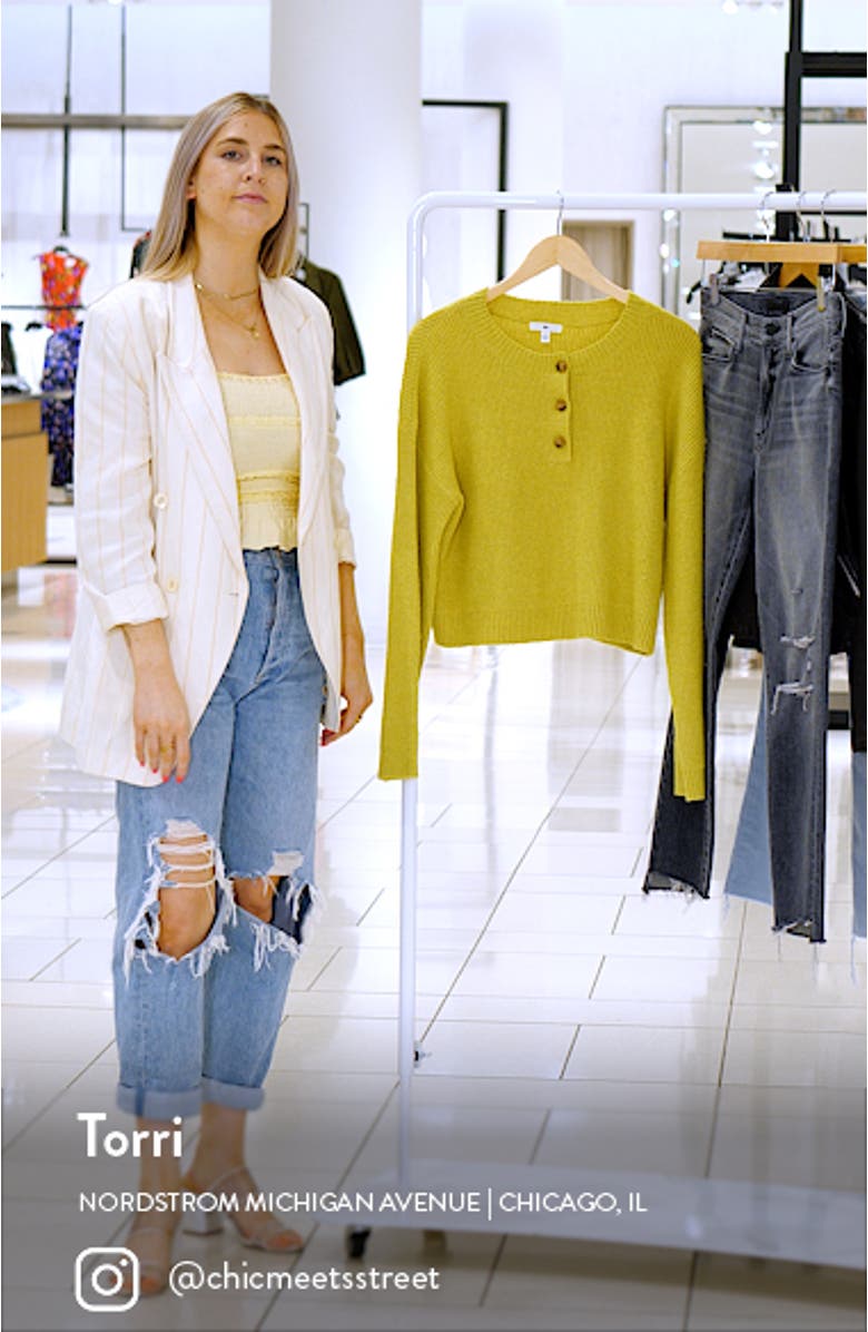 Ribbed Sweater Henley, sales video thumbnail