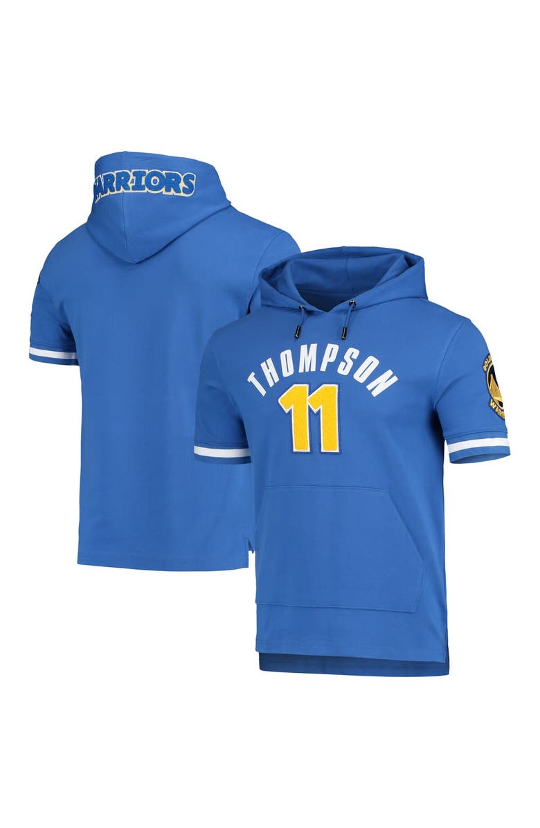 PRO STANDARD Men's Pro Standard Klay Thompson Royal Golden State Warriors Name & Number Short Sleeve Pullover Hoodie, Main, color, 