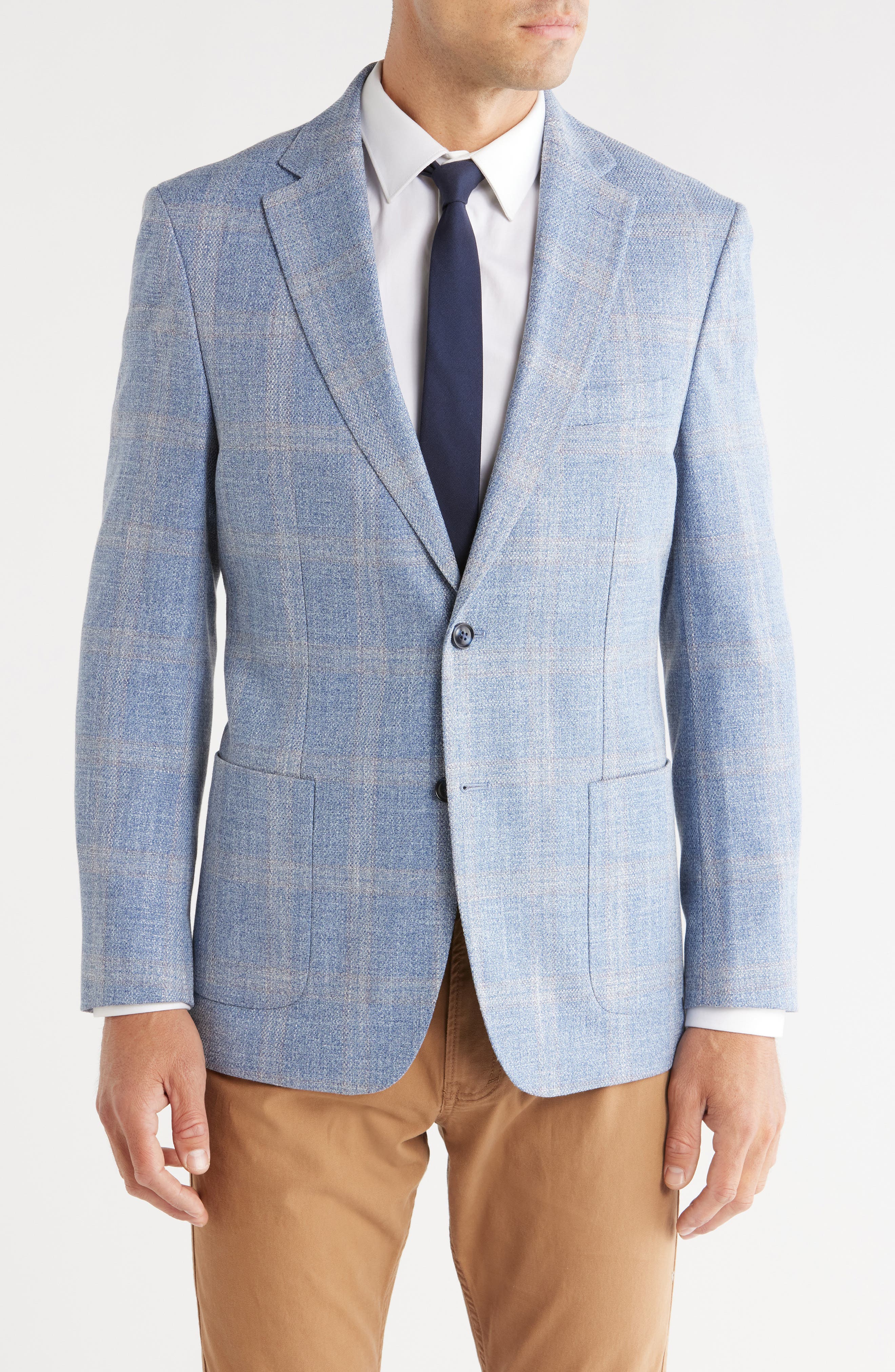 Tommy Hilfiger Windowpane Notch Lapel Sport Coat