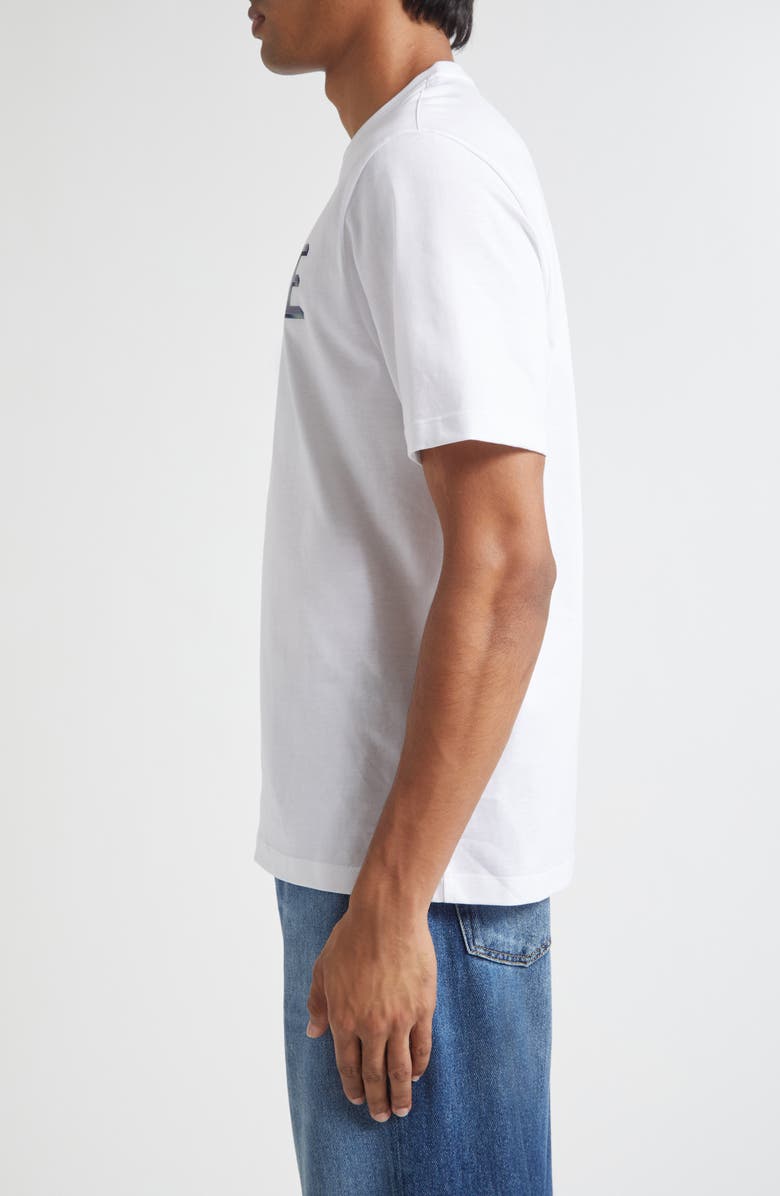 Versace 3D Logo Compact Cotton Jersey Graphic T-Shirt, Alternate, color, Optical White