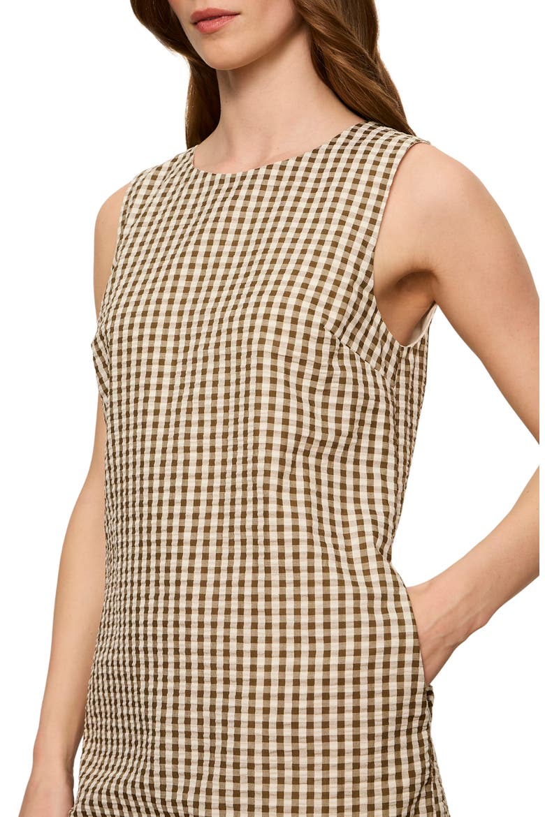 Way to Be Gingham Shift Dress, Alternate, color, TIMBER GREEN/ COLLAGEN GINGHAM