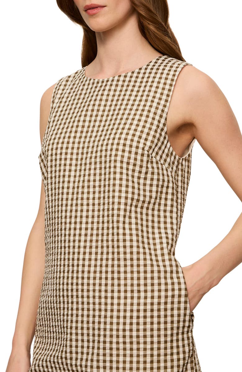 Sanctuary Way to Be Gingham Shift Dress, Alternate, color, Timber Green/ Collagen Gingham