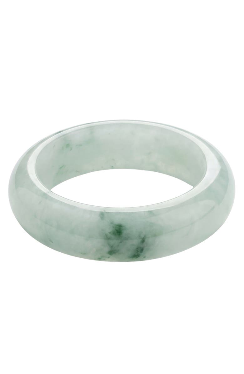 seree Koi Mottled green jade ring, Main, color, Green