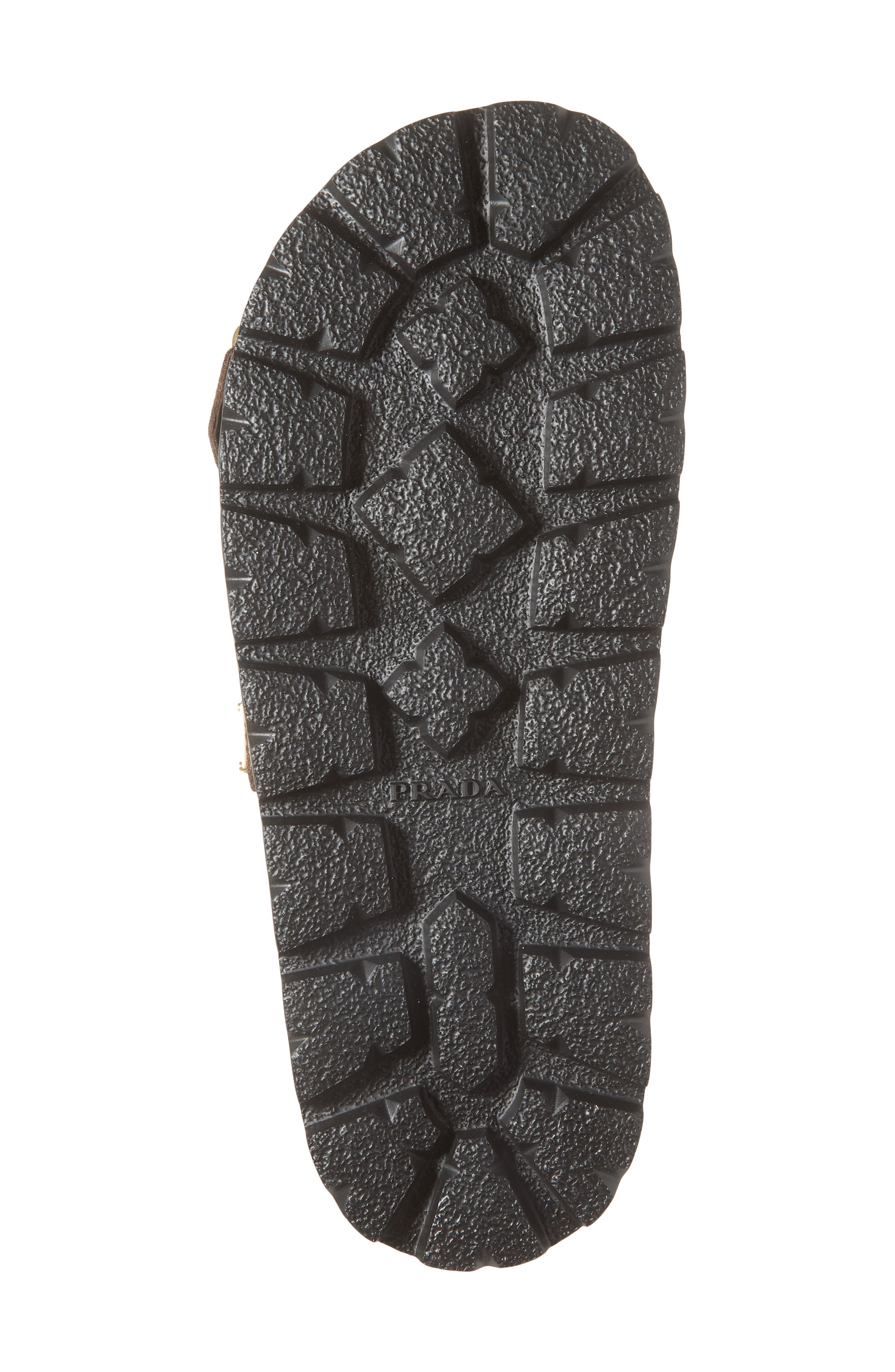 Prada Fussbett Flatform Slide Sandal, Alternate, color, Moro