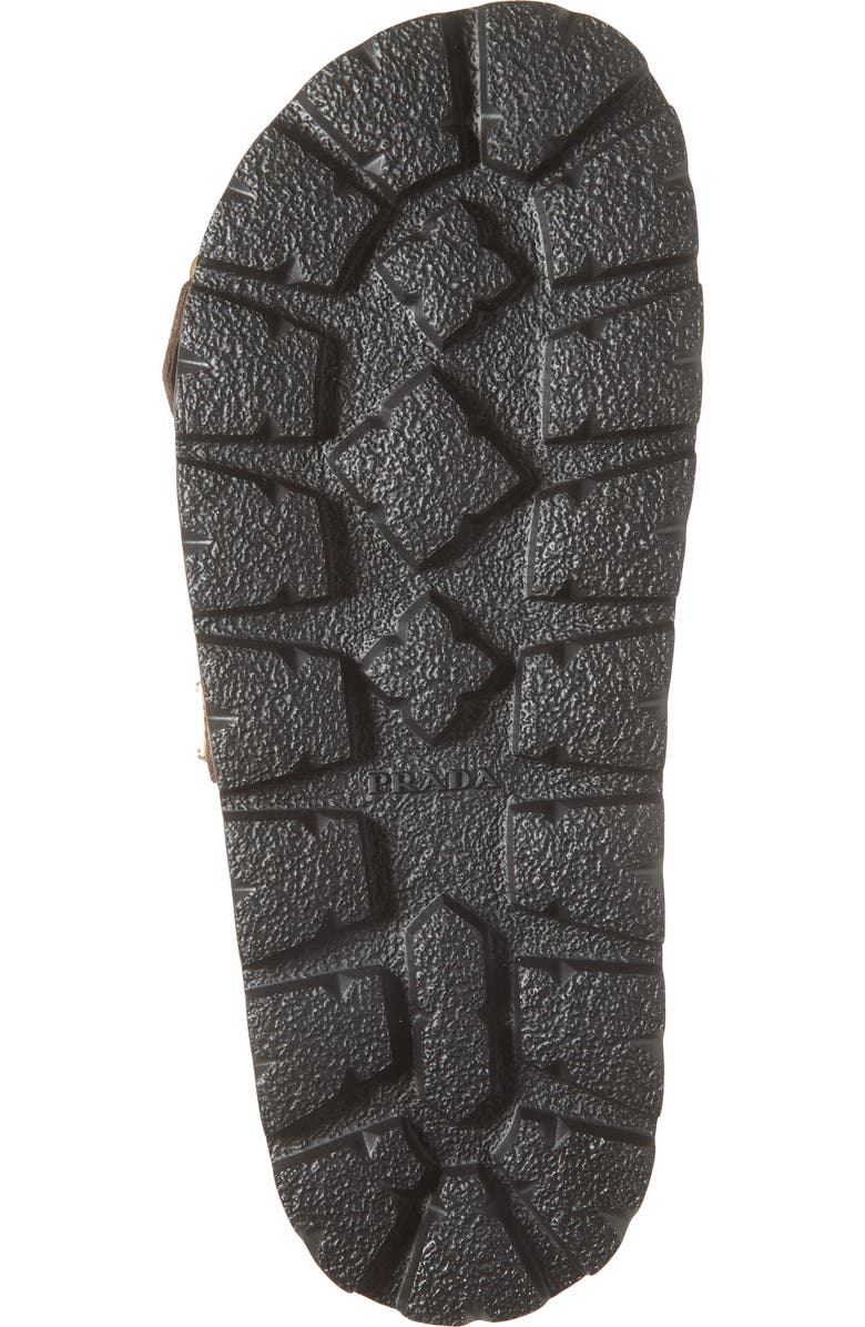 Prada Fussbett Flatform Slide Sandal, Alternate, color, Moro