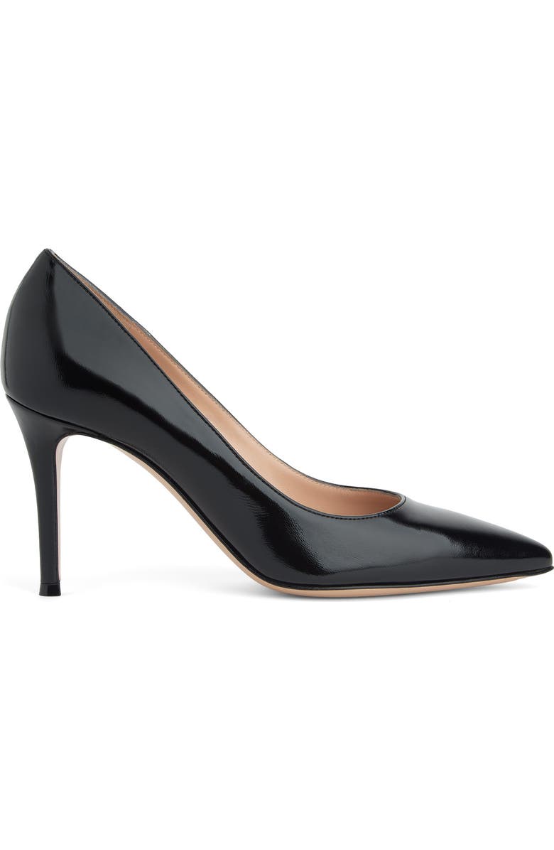 Gianvito Rossi Gianvito 85 Pumps, Main, color, Black Leather
