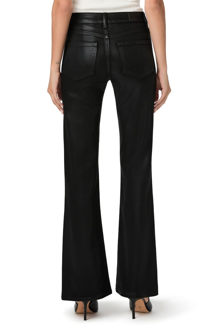 Sofia High Waist Flare Leg Jeans, Alternate, color, BLACK FOG LUXE COATING