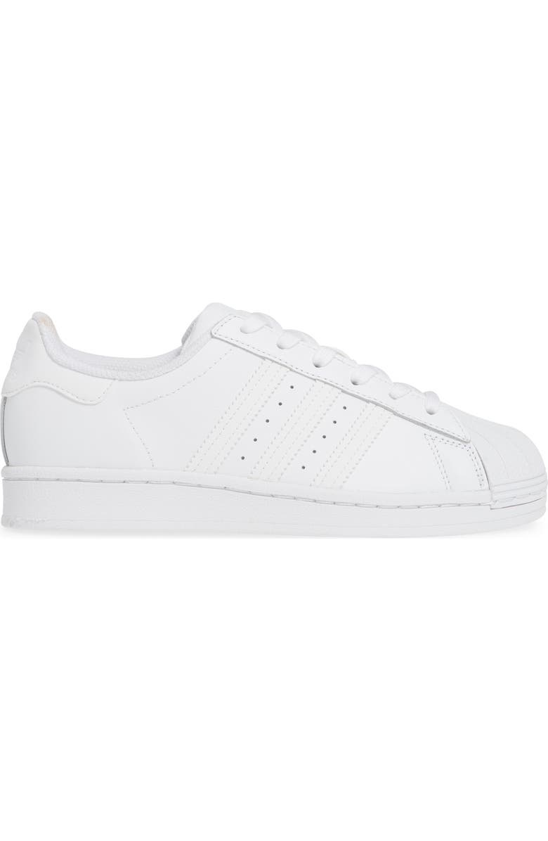 adidas Superstar Sneaker, Alternate, color, Ftwwht/Ftw