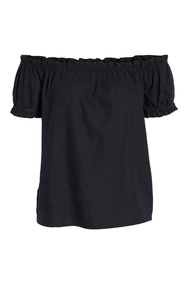Vmanna Milo Off the Shoulder Top, Alternate, color, NIGHT SKY