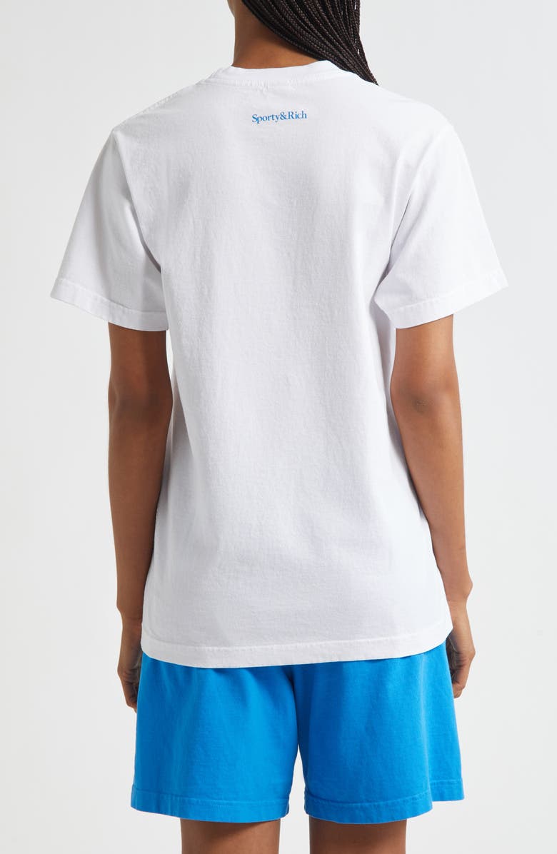 Sporty & Rich UCLA Crest Graphic T-Shirt, Alternate, color, White