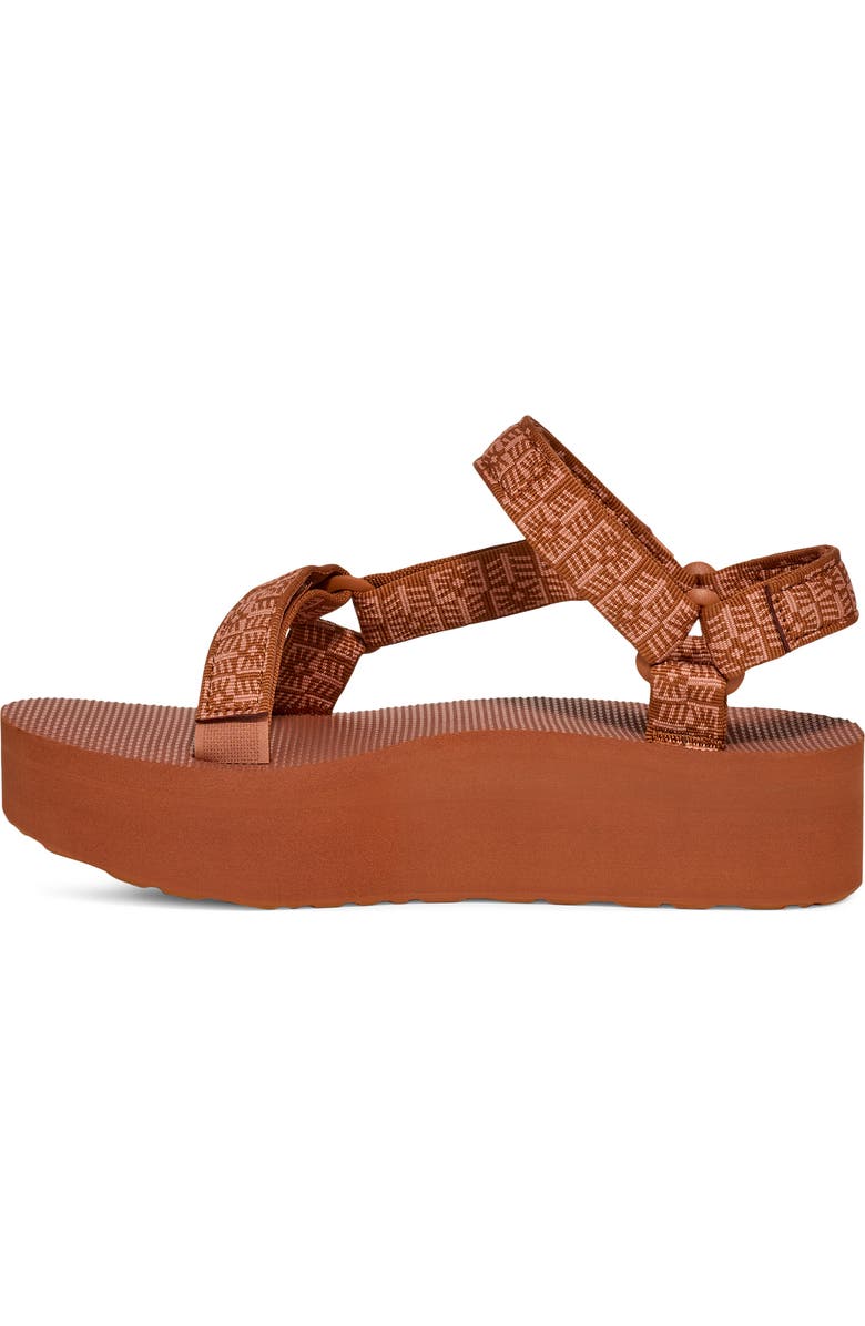 Teva Universal Platform Sandal, Alternate, color, Crafted Floral Vintage Brown