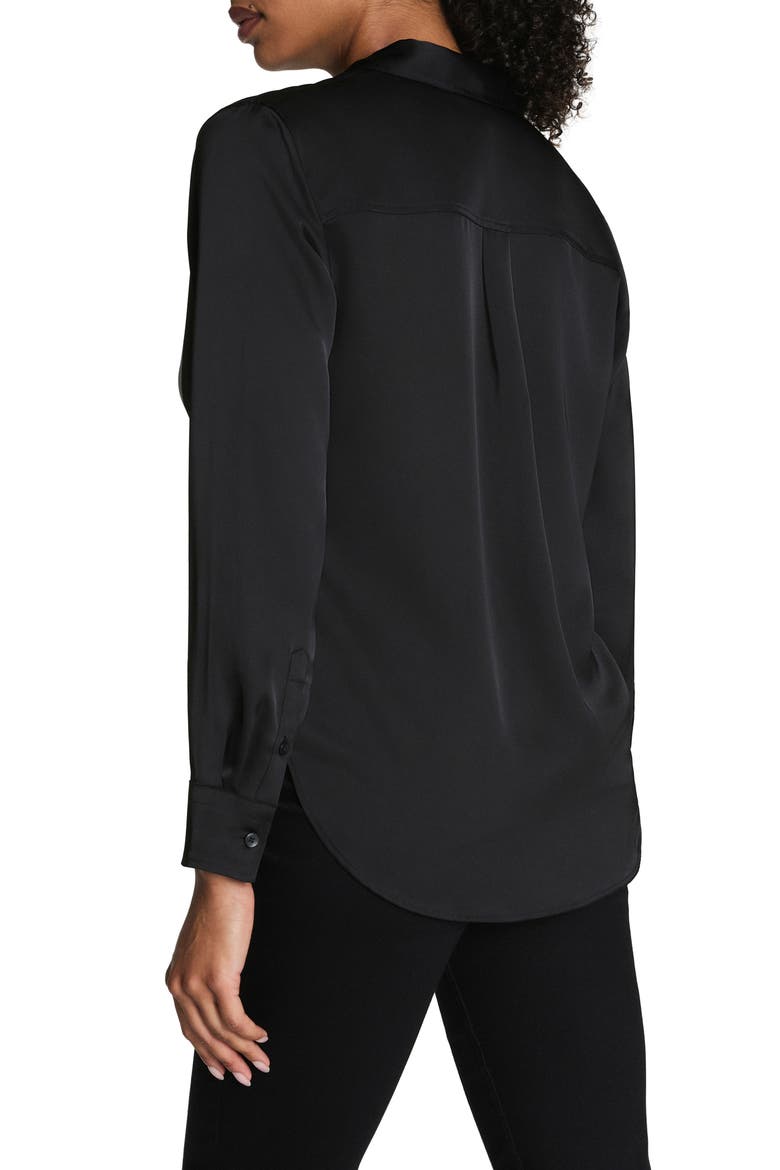 Long Sleeve Button-Up Shirt, Alternate, color, CLASSIC BLACK