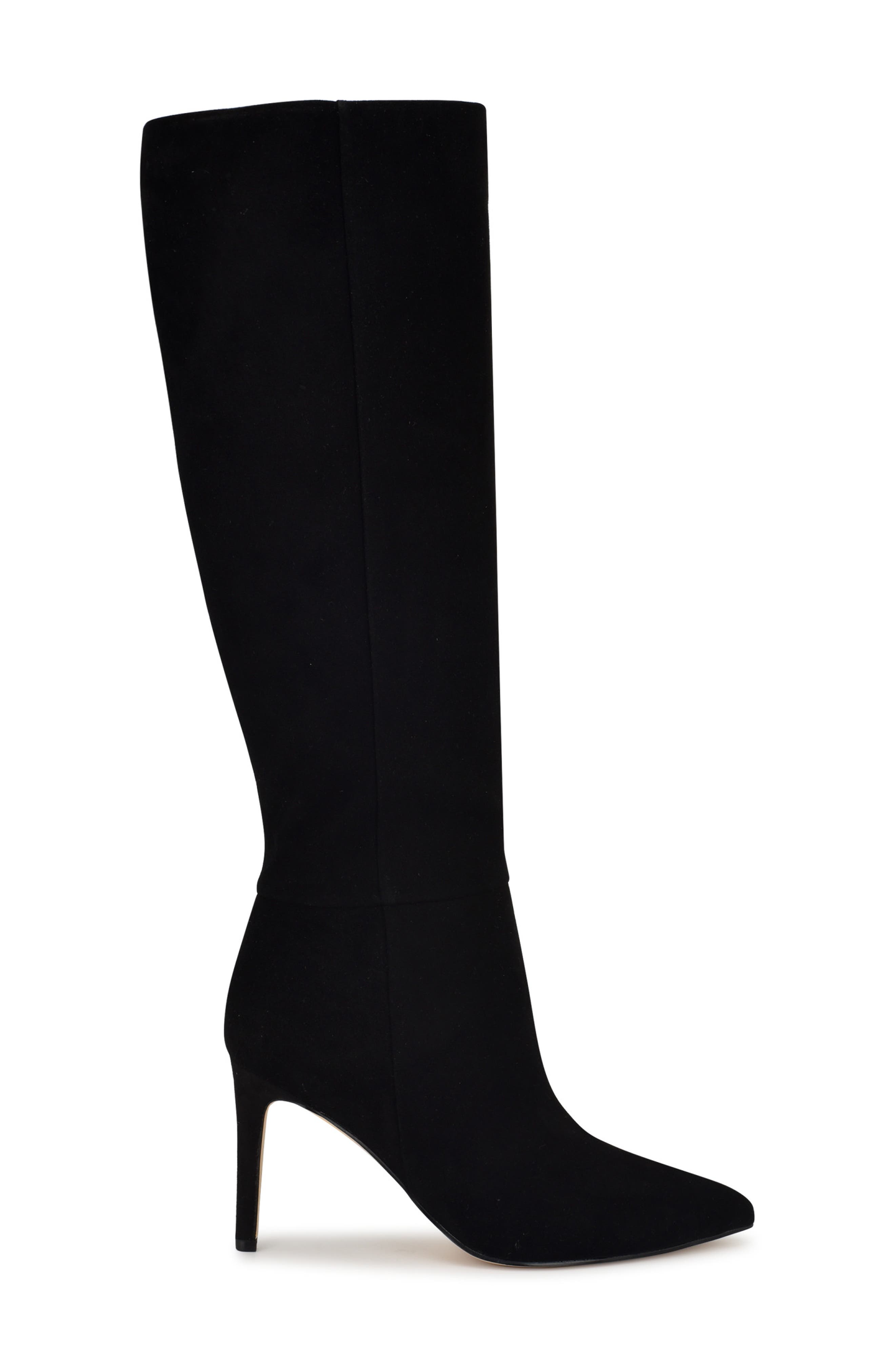 Nine West Richy Pointed Toe Knee High Boot, Alternate, color, Black