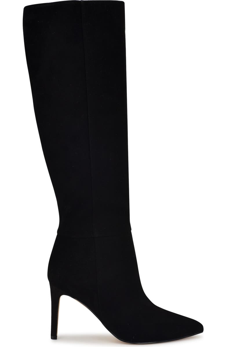 Nine West Richy Pointed Toe Knee High Boot, Alternate, color, Black