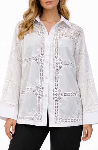 Lace Trim Shacket