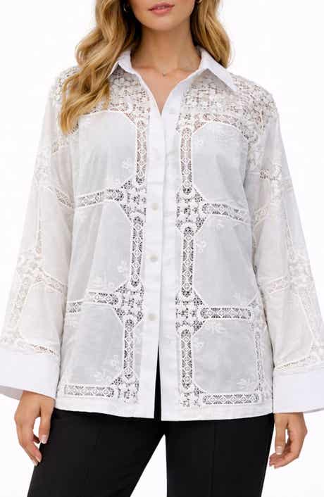Lace Trim Shacket