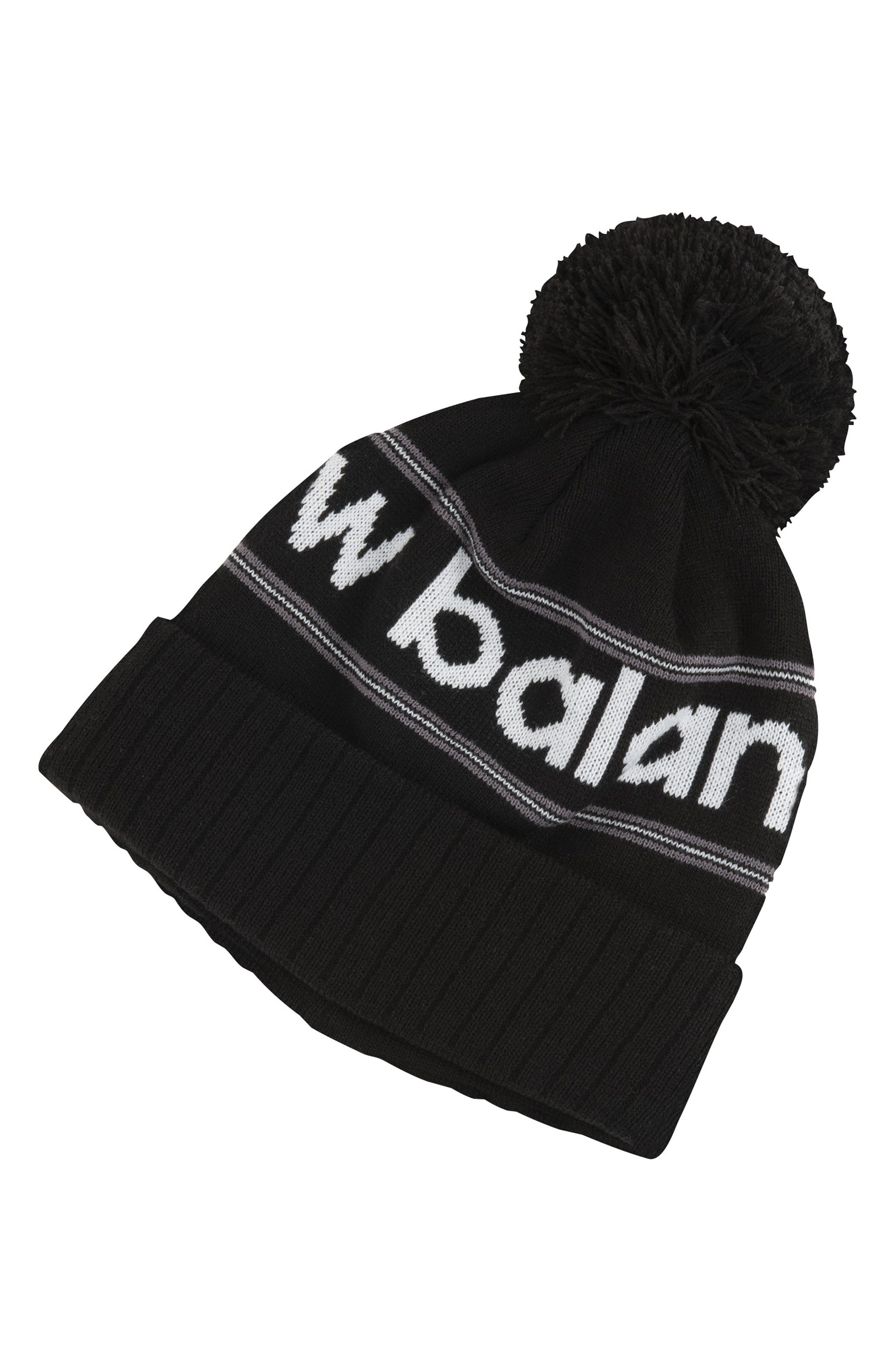 New Balance Knit Cuffed Pom Beanie