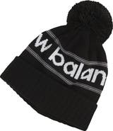 New Balance Knit Cuffed Pom Beanie