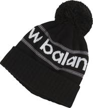 New Balance Knit Cuffed Pom Beanie