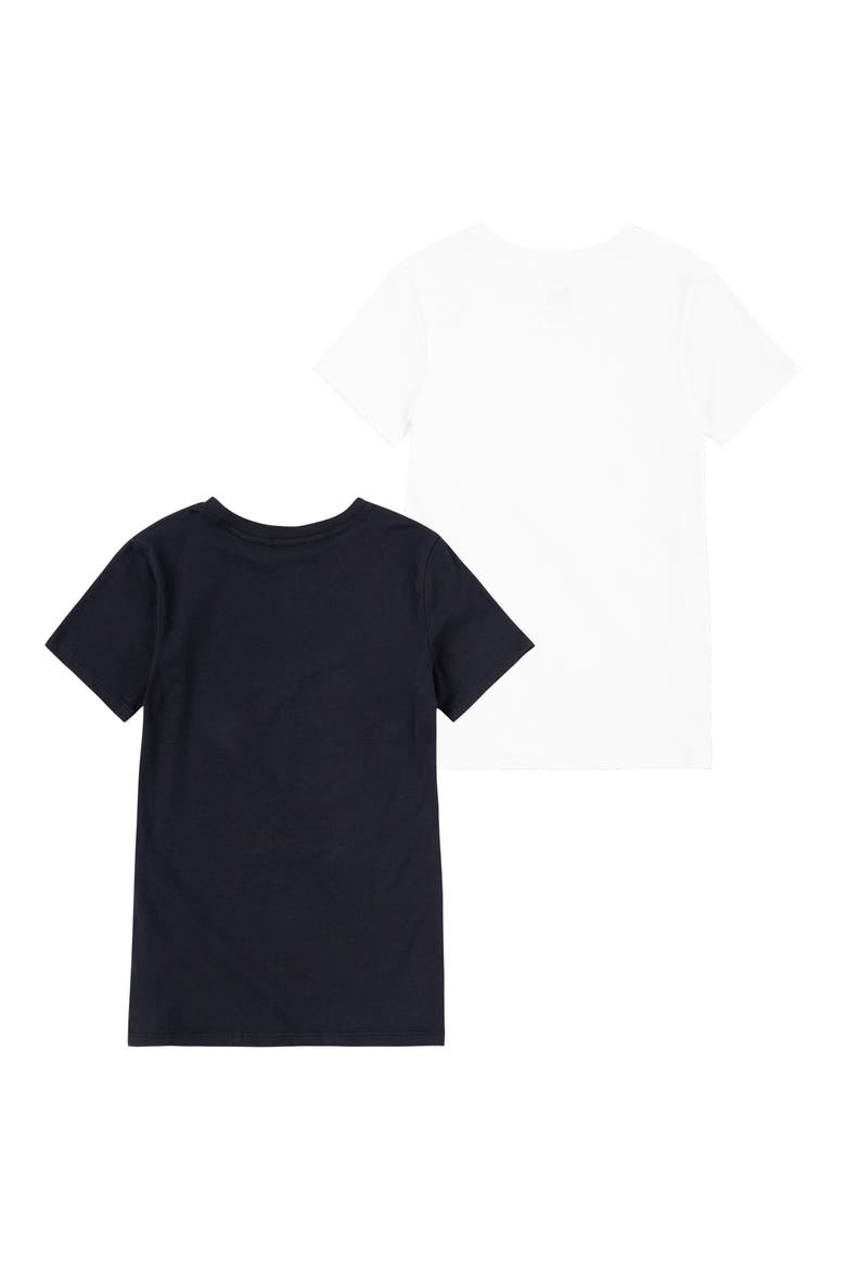 Kids' 2-Pack Short Sleeve T-Shirt, Alternate, color, BLACK/ WHITE