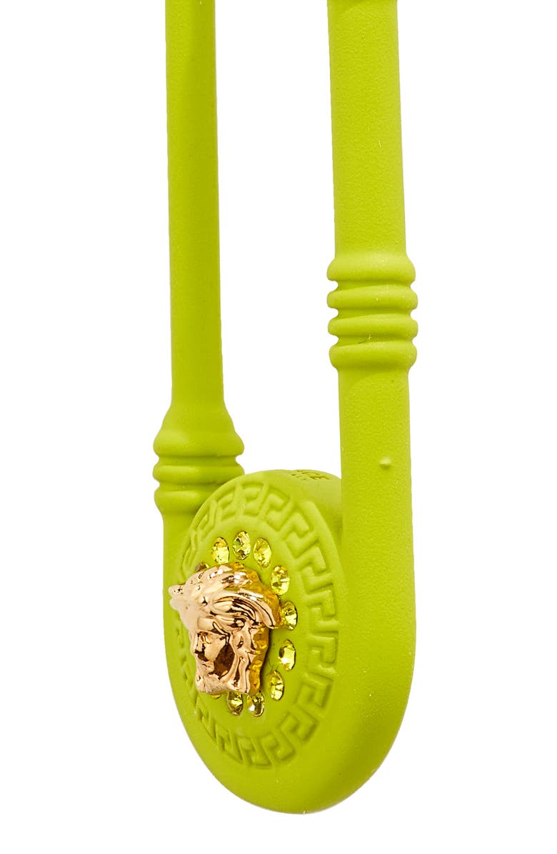 Versace Safety Pin Drop Earrings, Alternate, color,