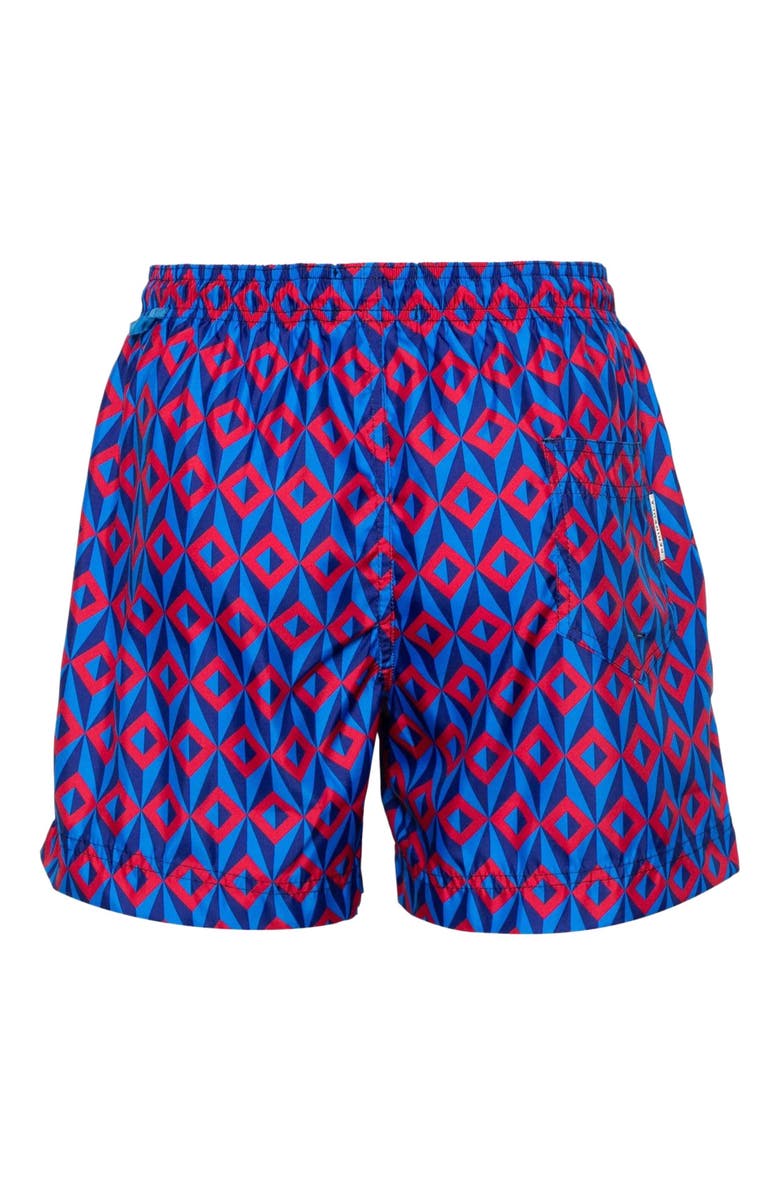 Peninsula Swimwear Ponente Swim Shorts, Alternate, color, Blue Multicolor
