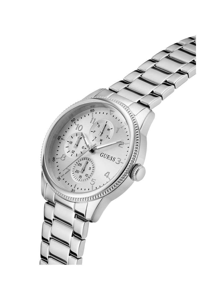 Parker Multifunction Bracelet Watch, 44mm, Alternate, color, SILVER
