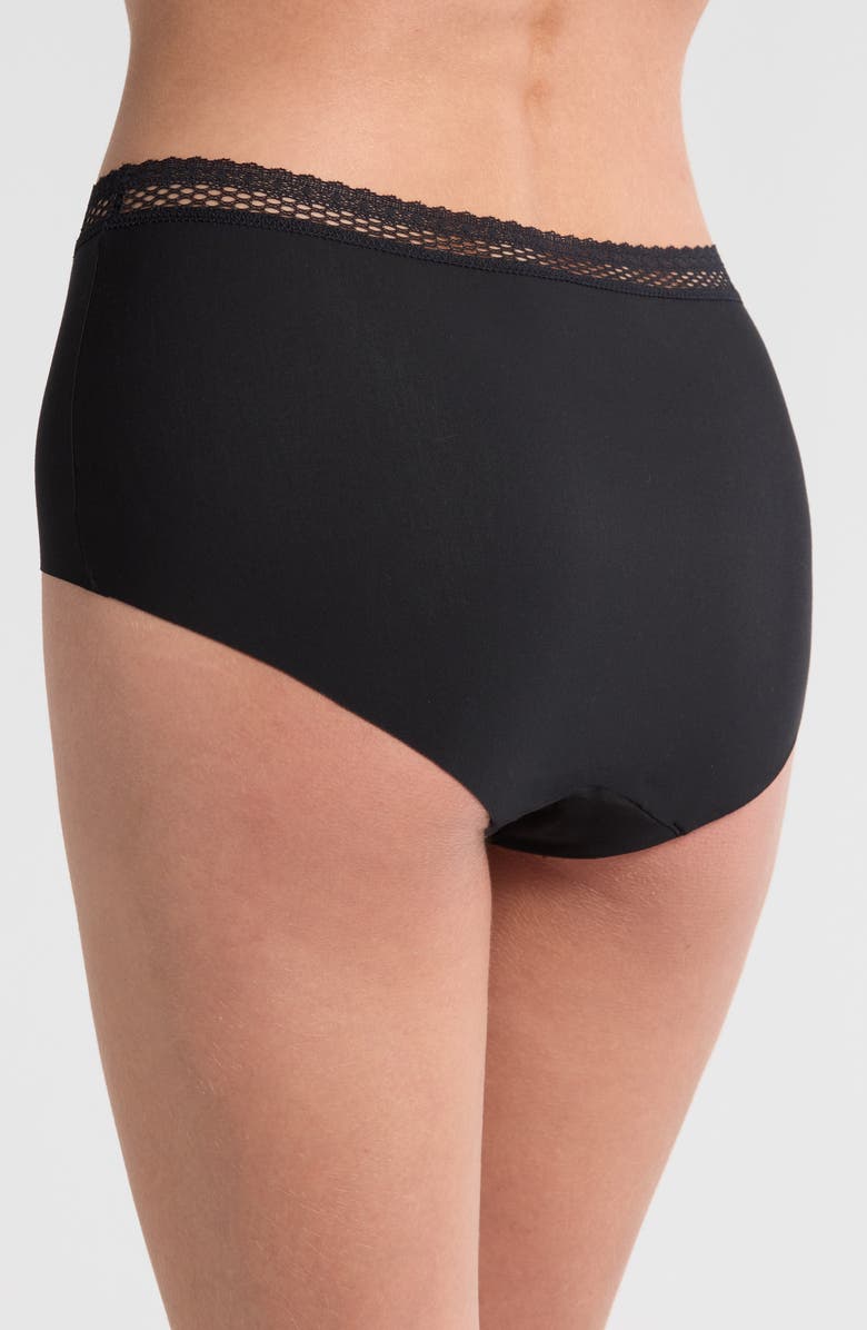 Chantelle Lingerie Cozy Chic Full Briefs, Alternate, color, Black