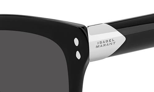 Isabel Marant 51mm Rectangular Sunglasses In Black/grey