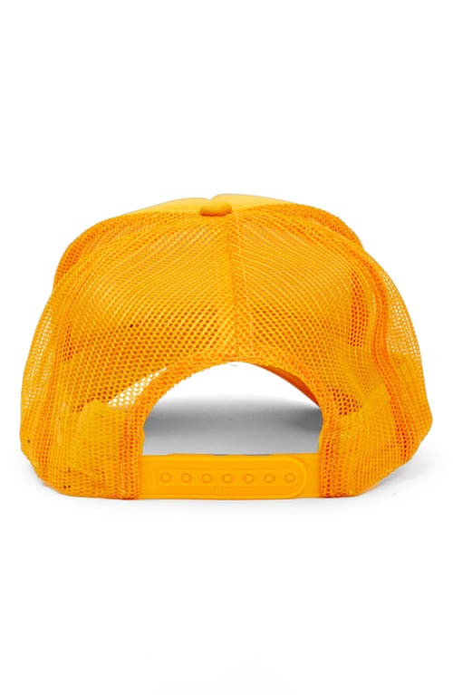 Clare V . Trucker Hat In Marigold Printed Black